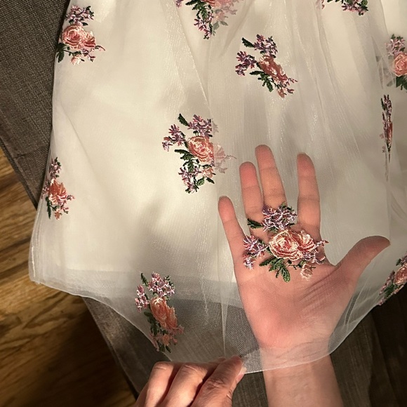 Janie & Jack Special Occassion Lace & Embroidered Dress - Picture 3 of 4